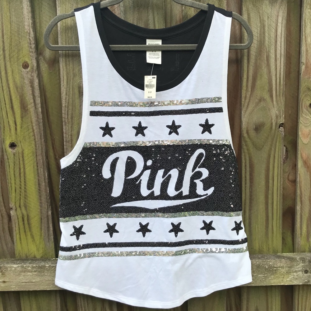Pink Victoria’s Secret | Sequined Tank Top